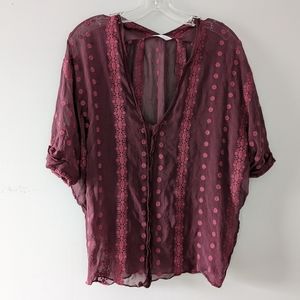 Blouse / cover up / layering piece